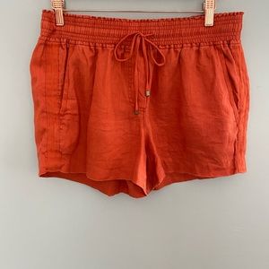 J.Crew 100% Linen Drawstring Shorts sz M